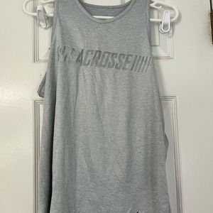 Grey DRI-FIT Nike lacrosse Tank Top